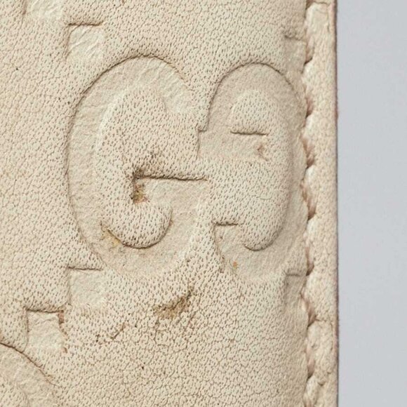 Gucci Dark White Guccissima Leather Bi-Fold Long Wallet - Picture 4 of 8